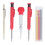Kit Scriber da 10 pezzi: penne rosse da 2,8 mm, ricariche a 3 colori 2