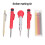 Kit Scriber da 10 pezzi: penne rosse da 2,8 mm, ricariche a 3 colori 4