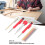 Kit Scriber da 10 pezzi: penne rosse da 2,8 mm, ricariche a 3 colori 8