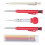 Kit Scriber da 10 pezzi: penne rosse da 2,8 mm, ricariche a 3 colori 16