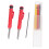 Kit Scriber da 10 pezzi: penne rosse da 2,8 mm, ricariche a 3 colori 5
