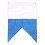 Drapeau de plongée bleu et blanc 49x35cm polyester 11g 2