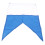 Drapeau de plongée bleu et blanc 49x35cm polyester 11g 16