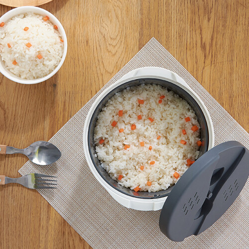 Cuiseur de riz au micro-ondes 2 L orange 18,5 x 18,5 x 13 cm PP 2