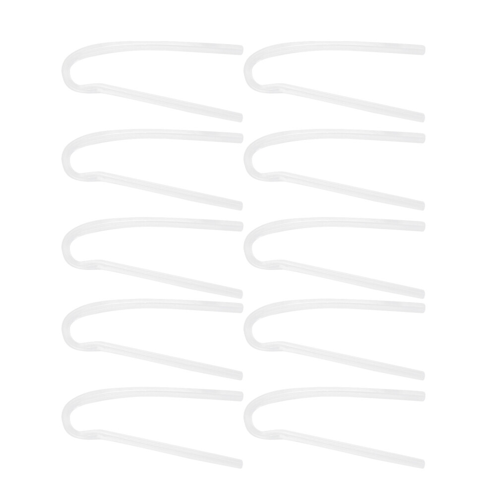 10Pcs Hearing Aid Tube R Type Replacement BTE Earmold Hearing Aid Tubes for Most Hearing Aids