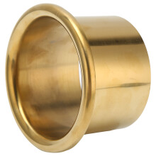 Soporte para secador de pelo de acero inoxidable dorado Diámetro 9,5 cm x Alto 6 cm