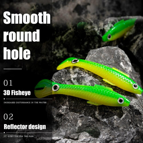 5 pezzi 10 cm 6 g Esche morbide Bionic Loach assortite 2