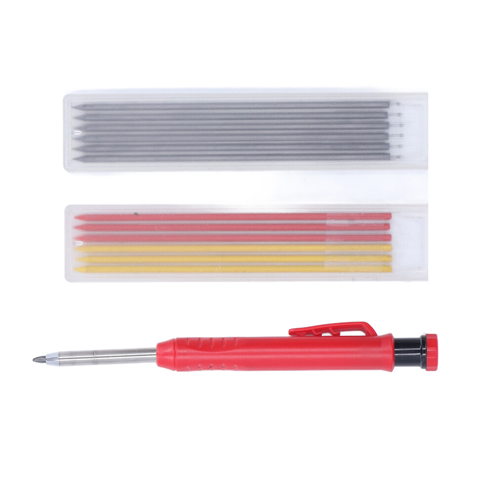 Woodworking Marking Pen Alloy Tip Scriber Multifunctional Scribing Tool With Colorful Refills 9401321606185