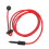 Cuerda elástica roja para pala de kayak de 120 cm 13