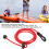 Cuerda elástica roja para pala de kayak de 120 cm 5
