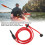 Cuerda elástica roja para pala de kayak de 120 cm 3