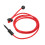 Cuerda elástica roja para pala de kayak de 120 cm 2