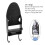 Supporto per ferro da stiro elettrico 2 in 1 da parete nero 4