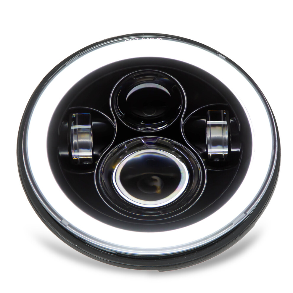 7In Motorcycle Led Angel Eye Head Universal Replacement For Road Star White/Yellow/Light 4611321606947