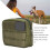 Gilet en nylon vert armée pour chien, étanche 11