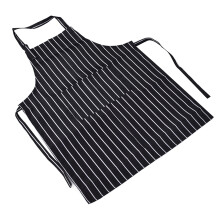 Delantal babero impermeable 30.7 x 26.4 pulgadas Negro/Blanco