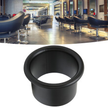 Soporte para secador de pelo de acero inoxidable negro Ø9,5 cm  6 cm