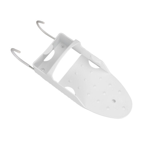 Supporto a muro per ferro da stiro elettrico 2 in 1 bianco