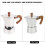 Cafetière moka en aluminium 3 tasses argentée 10