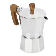 Cafetière moka en aluminium 3 tasses argentée