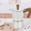 Cafetière moka en aluminium 3 tasses argentée 12