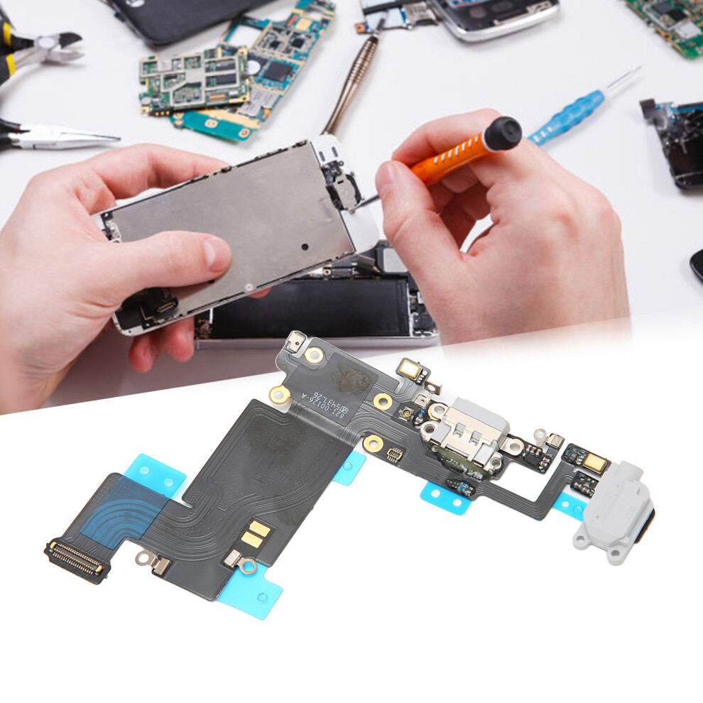 Charging Port Module Usb Charging Port Dock Connector Microphone Headphone Flex Cable Module For Iphone 6S Plusgray 7621321608107