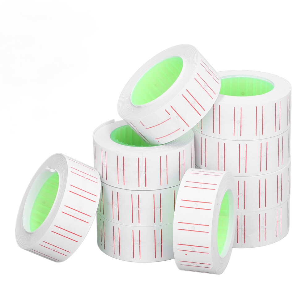 30 Rolls 15000Pcs Labels Price Stickers Single Row Tag Paper For Mx5500 Gun Labeller 21X12mm 4061321608524