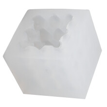 Moule en silicone pour bougie 3D cœur cube bulle, de qualité alimentaire