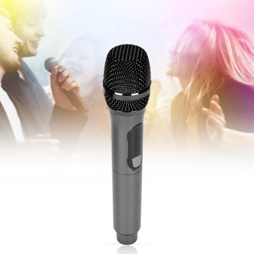 Microphone sans fil 1 noir 2 affichages LED karaoké