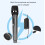 Microphone sans fil 1 noir 2 affichages LED karaoké 6