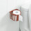 Cesta para papel higiénico roja 11x14x13,5 cm CapStd 1