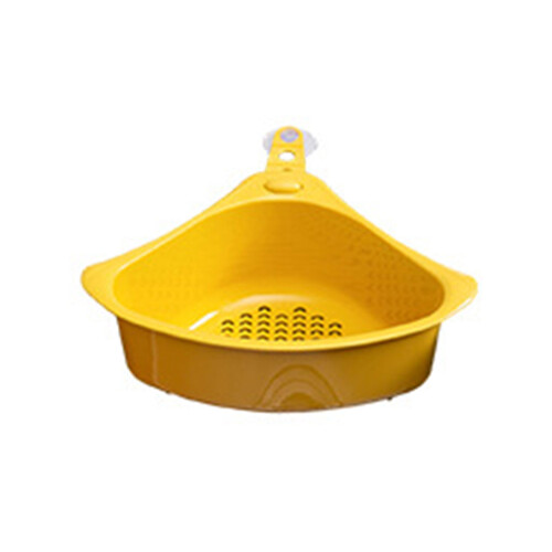 Cesta de drenaje triangular amarilla, 26 cm de longitud máxima 1