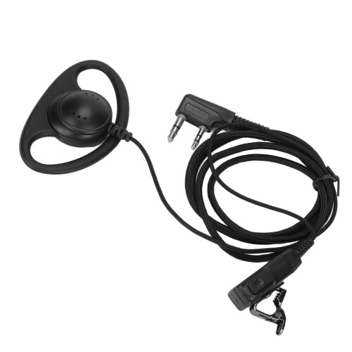 Oreillette Walkie-Talkie à réduction de bruit, 3,5/2,5 mm, Noir 2