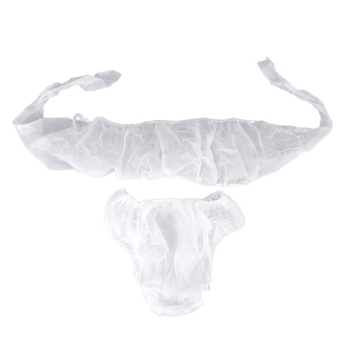 Conjunto desechable de sujetador y ropa interior, no tejido, transpirable 1