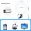 Luce ad anello USB da 16 cm / 6,2 in, 3200–5600 K, 10 livelli 1