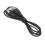 6 piezas de cable negro USB 2.0 tipo A a conector de barril de 5.5x2.1mm 5V 11