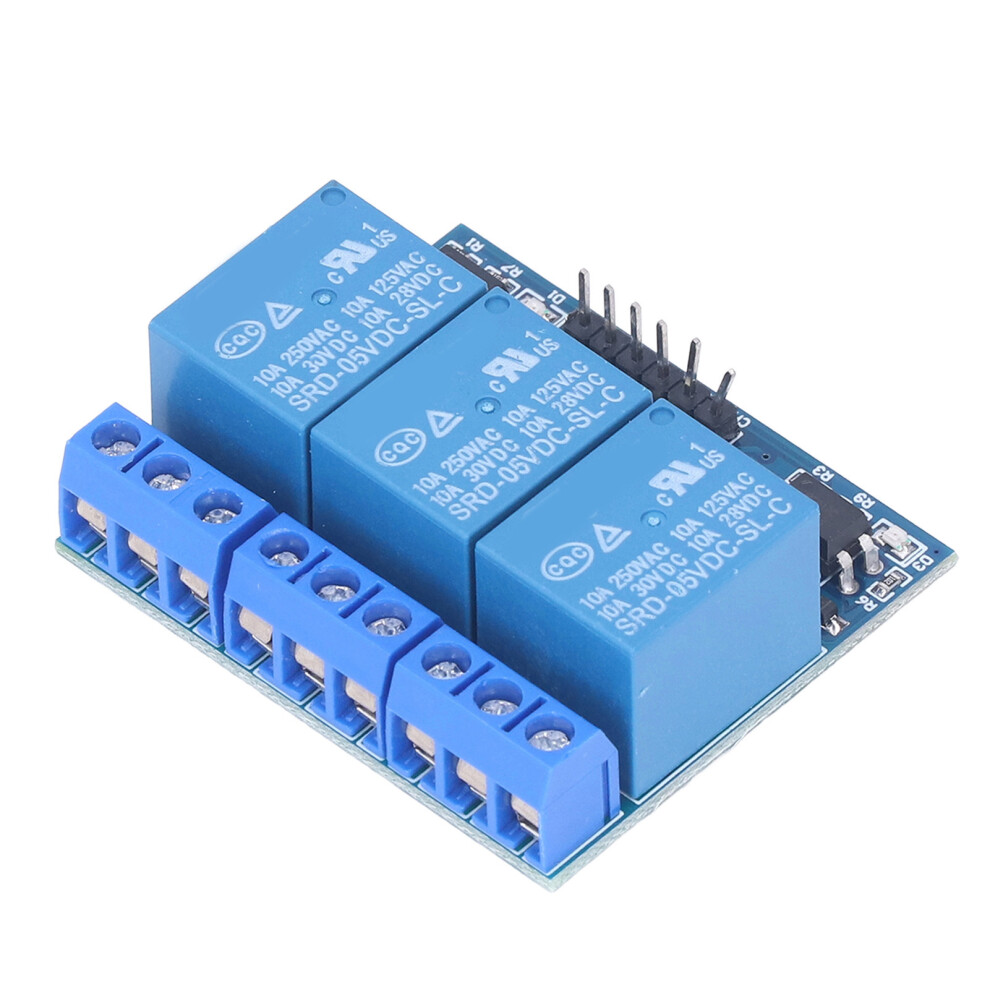3 Channel Relay Module High Voltage Relay Board With Isolated Optocoupler High Low Level Trigger5v (3.3V Compatible) 3V-7V Trigger 4051321615417