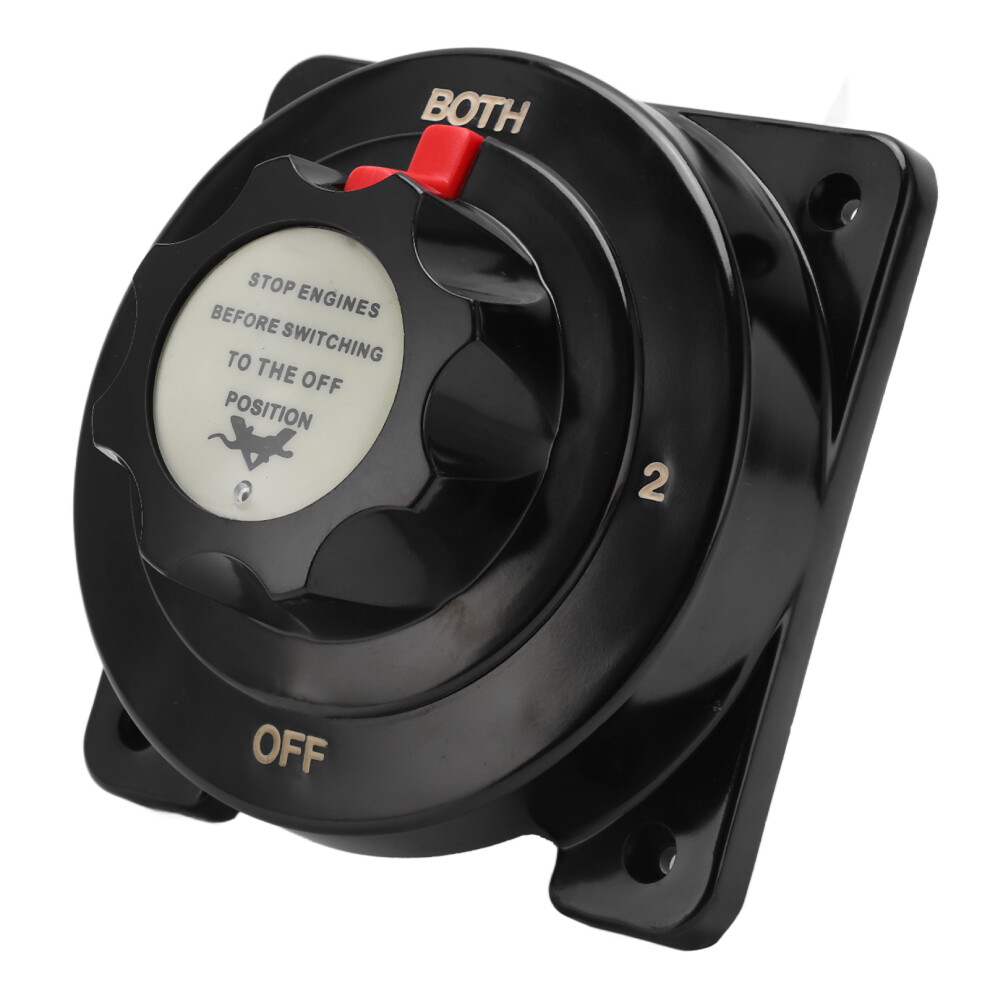 4 Position Heavy Duty Battery Switch 250A Battery Selector Switch Dc6â32V For Rv Yacht Black 9451321615014