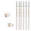 Ensemble de 6 crayons de charbon blancs, doux, moyens, durs 14