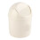 Mini cestino da tavolo in PP, coperchio discreto, bianco 3