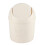 Mini cestino da tavolo in PP, coperchio discreto, bianco 2