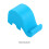 Blue Elephant Porte-téléphone 6,5  2,7  4,2 cm 10 g 4