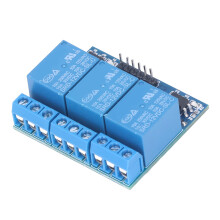 Módulo de relé de 3 canales 12V 49x42x20mm Opto negro