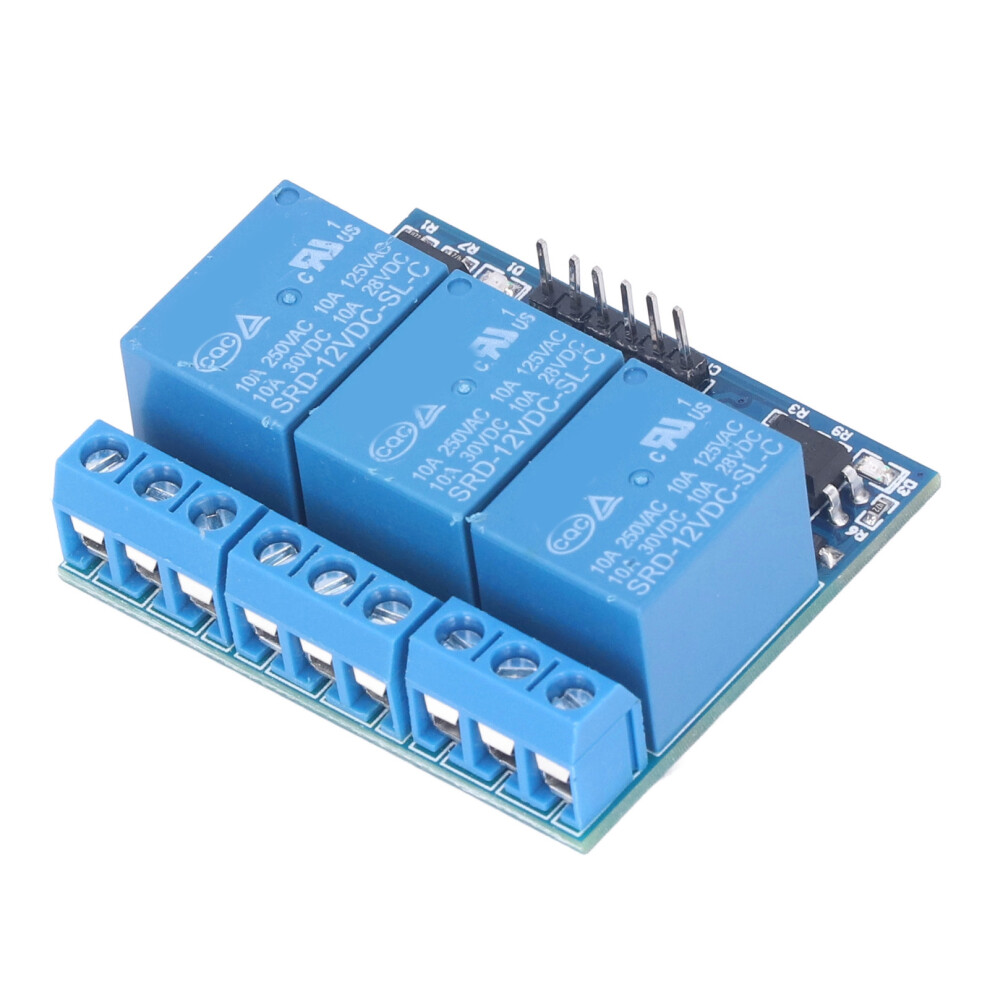 3 Channel Relay Module High Voltage Relay Board With Isolated Optocoupler High Low Level Trigger12v 3.3V-12V Trigger 7601321615466