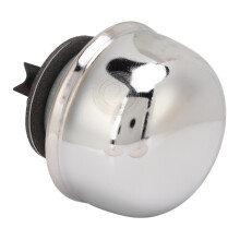 Capuchon de reniflard chromé pour couvre-culasse à insertion par torsion Acier/ABS anti-rouille - Compatible avec Chevrolet