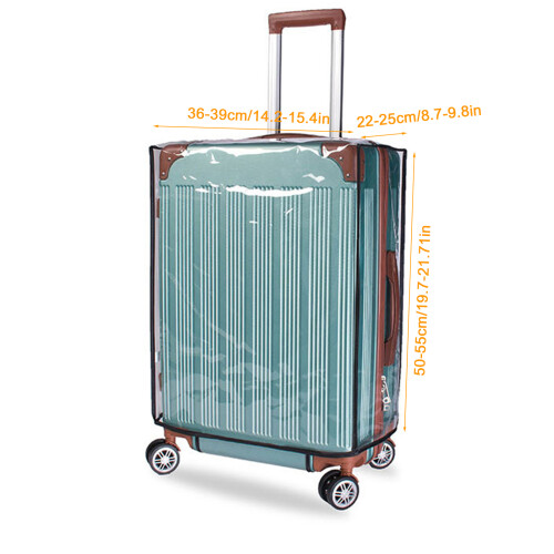 Funda transparente de PVC para maletas de 18-22'' 1