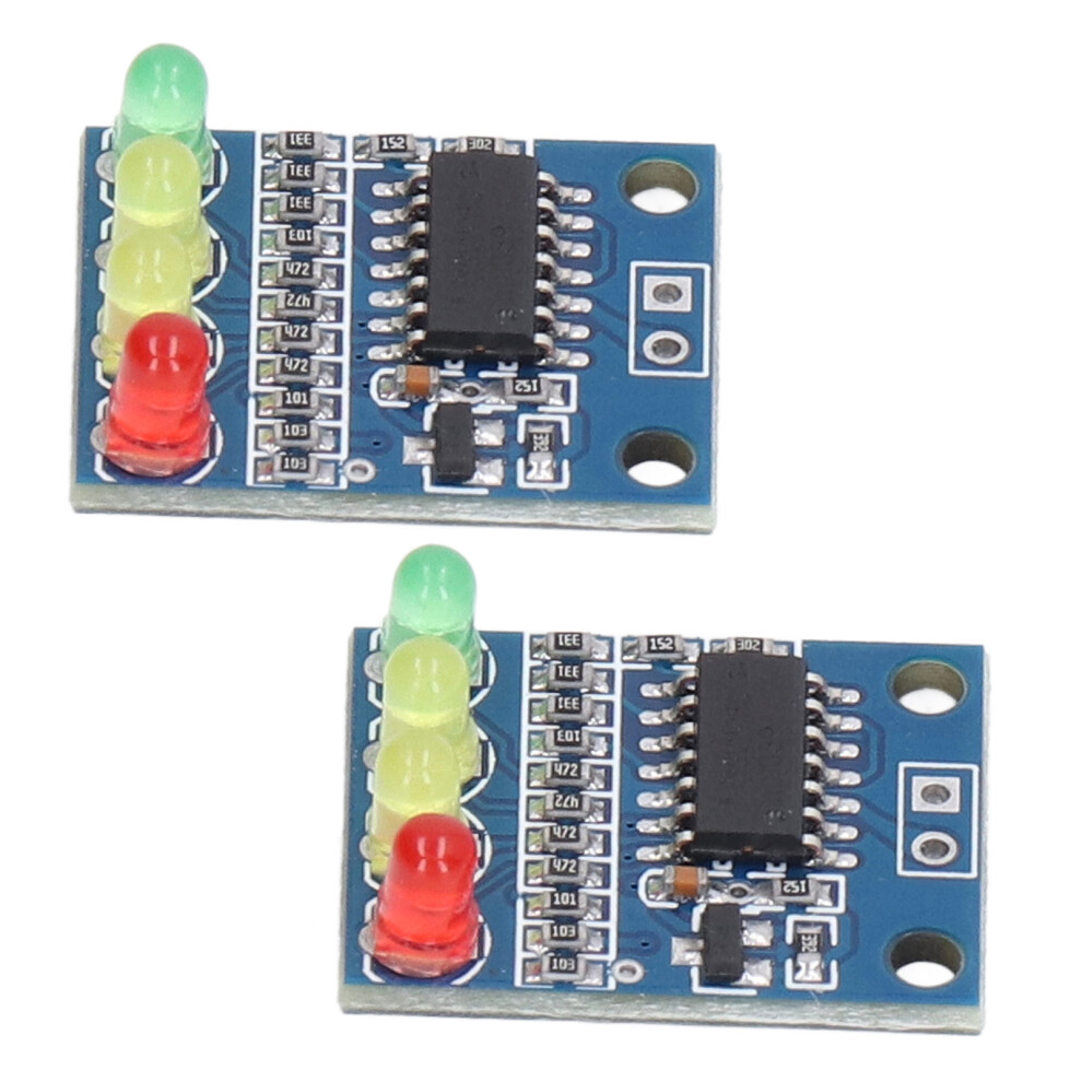 2Pcs Battery Level Indicator Module Capacity Tester Board 4 Phase 12V With 4Pcs Led 4931321617751
