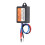 Controlador de flash CF15 ABS 0.02-20A a prueba de agua 9