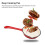 Deep Frying Pan Cast Iron Enamel Double Layers Nonstick Surface Long Handle Durable Sturdy Saute Pan for Home Restaurant 5