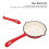 Deep Frying Pan Cast Iron Enamel Double Layers Nonstick Surface Long Handle Durable Sturdy Saute Pan for Home Restaurant 7